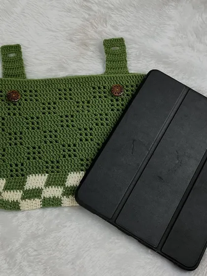 The iPad sleeve next to the device it was made for. I can create these for any tablet model, just tell me the dimensions.