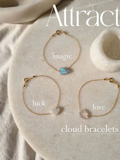 Another shot of my cloud bracelets, perfect for attracting different energies.