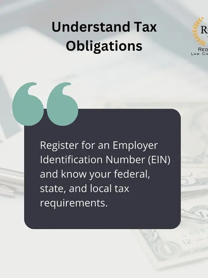 Understanding your tax obligations is crucial for any business. I advise on federal, state, and local tax requirements, including the process of registering for an Employer Identification Number (EIN) to ensure full compliance.
