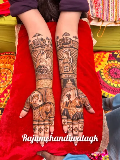Raju Mehendi - Bridal Mehendi Custom Portraits: Your Story on Your Hands photo 16