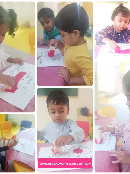 Sponge painting is a wonderful sensory experience for our young children, allowing them to explore textures and colors in a fun, creative way.
