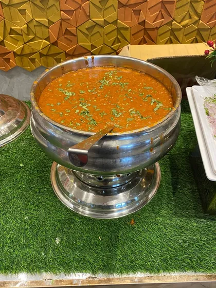 A large bowl of our flavourful bhaji, the main component of our delicious Pav Bhaji.