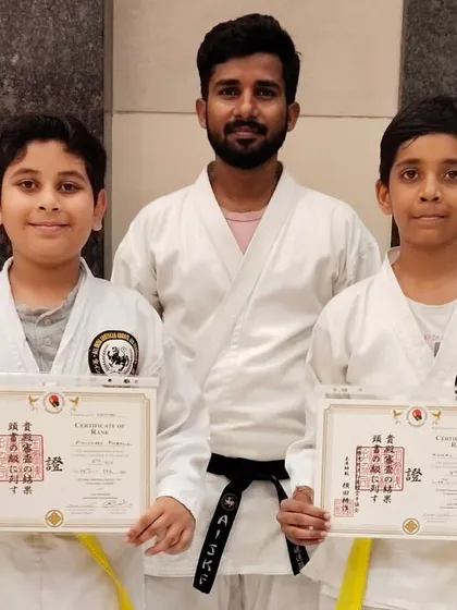 Congratulations to these two brothers on earning their yellow belts. Their hard work and dedication in class are an inspiration, showing that consistent practice leads to real achievement in martial arts.
