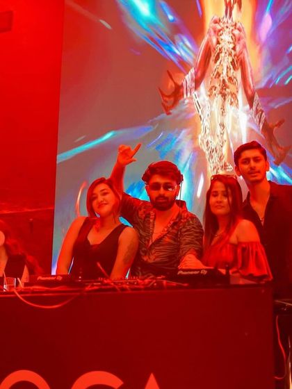 The crew at Toca, ready for a great Wednesday night.