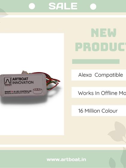My Smart RGB LED Controller is designed for versatility and convenience. It's compatible with Alexa, works in offline mode for certain functions, and gives you access to a spectrum of 16 million colors for your lighting setup.