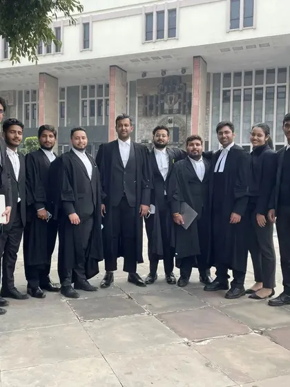 Our team of advocates at the Delhi High Court. We combine our strengths to provide comprehensive legal representation.