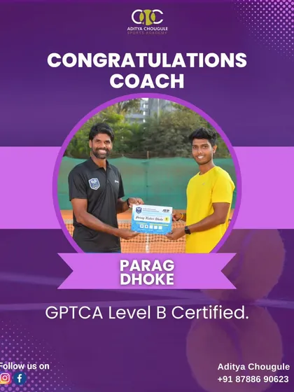 We invest in our coaches' development. Congratulations to our coach Parag Dhoke for achieving his GPTCA Level B certification, ready to coach at the highest level.