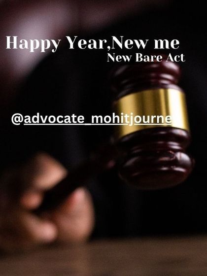 A little legal humor for the new year. For lawyers, a new year often means adapting to new laws and amendments, like the new Bare Acts that have been introduced.