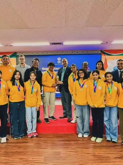 A proud moment for our academy. The team being officially hosted at the Indian Consulate in Shanghai after our tournament victory.