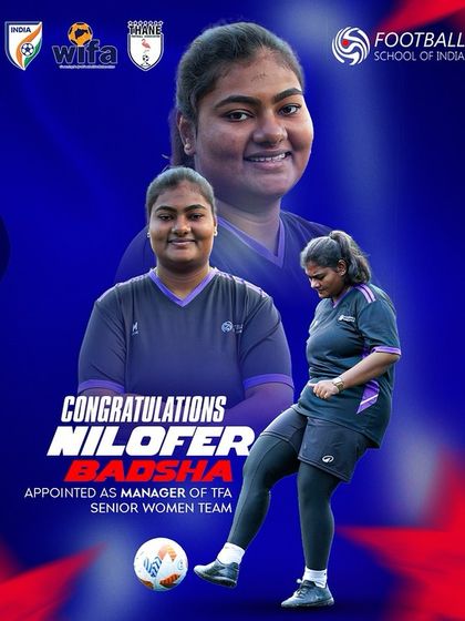 Celebrating the leadership of women in sports, we congratulate Coach Nilofer Badshah on her appointment as Manager of the Thane Senior Women’s Team. Her journey is an inspiration to our players and the wider football community.