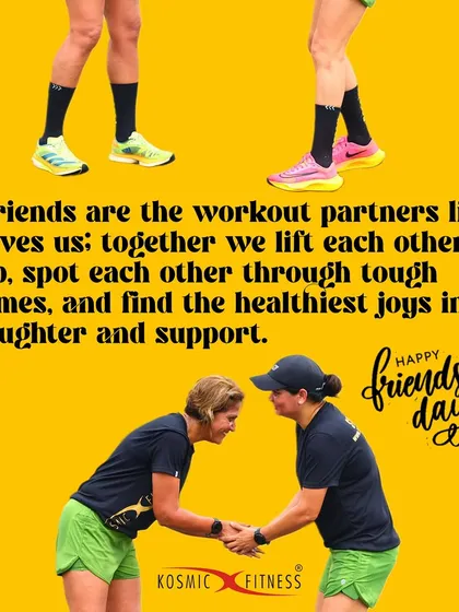 A tribute to our workout partners on Friendship Day. In our community, friends are the family we choose to lift with and lift up.