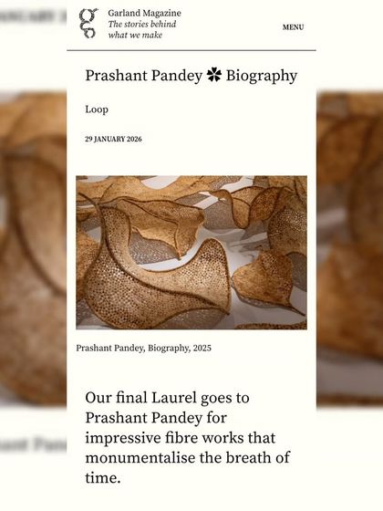 I was honored to be featured in Garland Magazine, which recognized my work for "monumentalising the breath of time." In the interview, I discuss the rhythm of my studio and the concept of each cigarette butt as a carrier of a human moment.