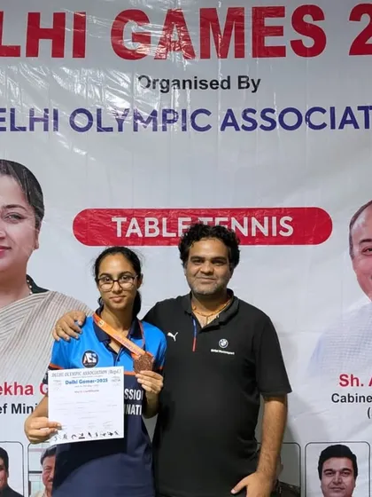 Another win at the Delhi Games 2025. Our player Shreya Limaye secured a Bronze Medal in the Women’s Category. Consistency is the key to success.