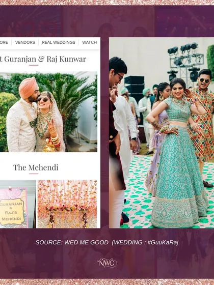 A feature of one of our Mehendi choreographies on WedMeGood. We love creating fun dances for all wedding events.