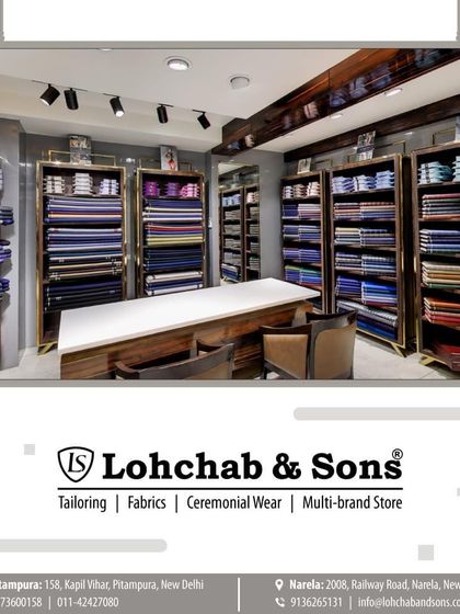 This is where the tailoring journey begins. Our fabric counter is where we consult with clients, laying out options and helping you choose the perfect material for your bespoke suit or formal wear.