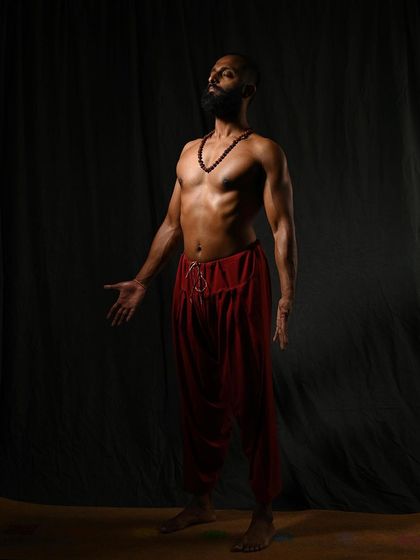 Samasthiti, or Equal Standing Pose. This is not a passive stance but an active command to attention, engaging the entire body from the feet to the crown of the head to find balanced stillness.