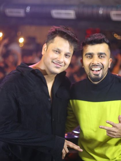 Posing with a fellow DJ after a great set. The mutual respect and friendship in the DJ community is awesome.