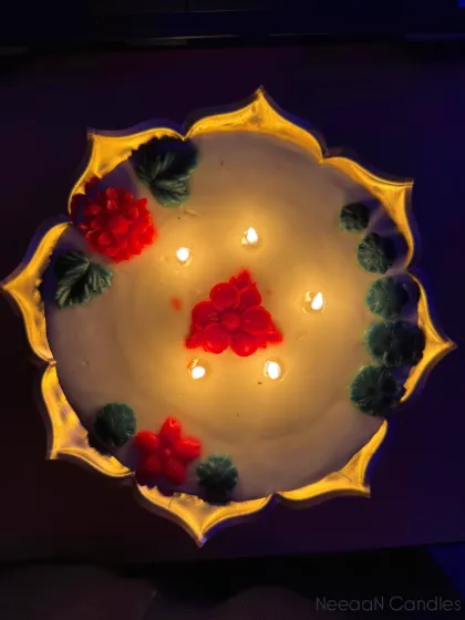 There is nothing like the glow of an Urli candle during a festival. This one, with its floating lotus and leaf wax melts, creates such a magical and peaceful ambiance. It’s the perfect centerpiece for your Diwali rangoli or to simply light up your evenings with love and positivity.