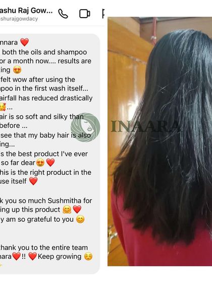 Results in just one month. This client felt the difference from the very first wash, with drastically reduced hair fall and softer, silkier hair than ever before.