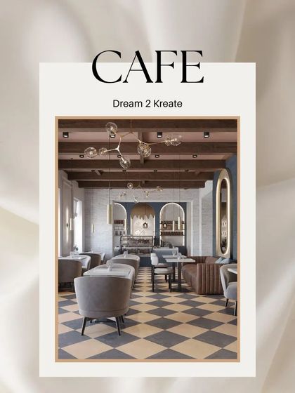 A title card for the classic European-style cafe project.