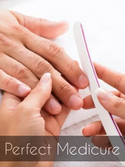 A perfect manicure ends with perfectly shaped nails. I file each nail to create a smooth, uniform shape that looks clean and feels comfortable, completing your professional hand grooming.