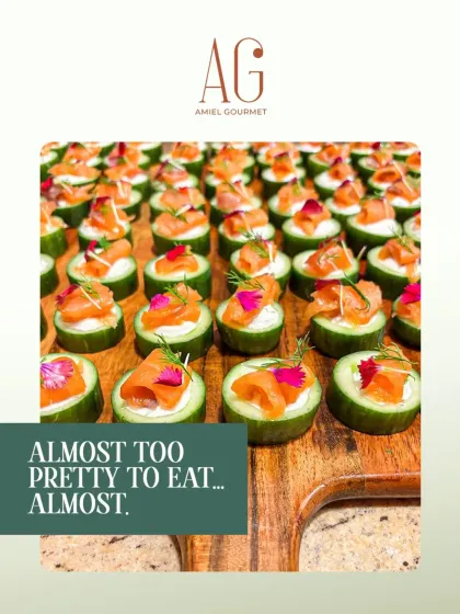 Almost too pretty to eat. These smoked salmon and cream cheese bites on a cucumber base are a refreshing and elegant addition to any high tea or cocktail party menu.