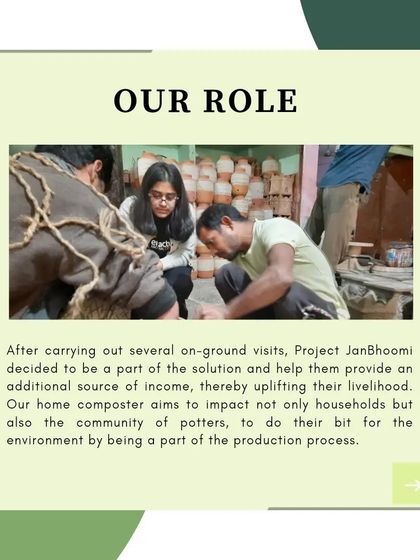 This explains our role in the partnership. After on-ground visits, we decided to become part of the solution, creating an additional source of income that uplifts the potters' livelihood.