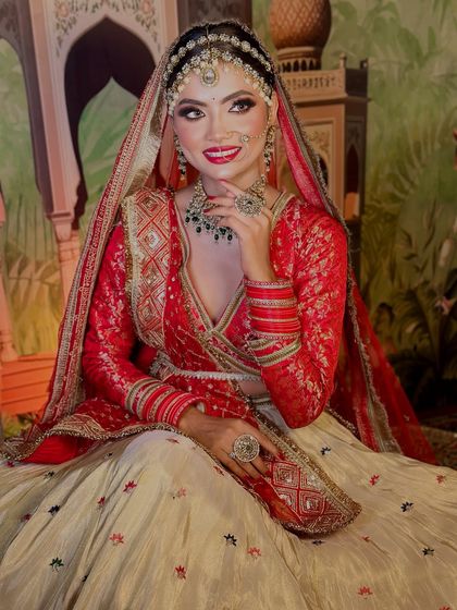 A happy and confident bride. This is the result we aim for with every client, a look that makes them feel their absolute best.