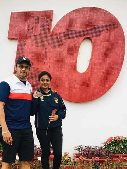 A proud moment with one of our national medalists, Ruchita Vinerkar. My greatest satisfaction as a coach is seeing my students achieve their goals and stand on the winner's podium.