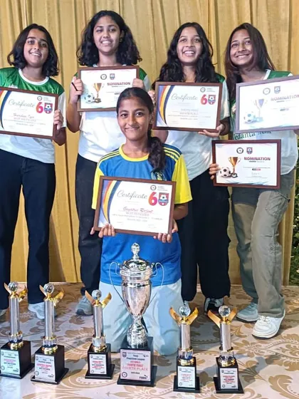 Our outstanding Girls U17 team celebrates their commendable 4th place finish in the MFA YPL. They pose with their trophies and certificates, showcasing the success of our girls football program.