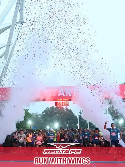 This is what a brand legacy looks like at ignition. Another view of the explosive start at the RedTape 10K at JLN Stadium. My events are designed for maximum visual impact, creating powerful imagery that echoes long after the race is over.