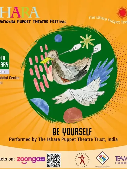 The poster for the 20th-anniversary performance of 'Be Yourself'. The artwork, featuring a watercolour-style duckling, reflects the artistic and heartfelt nature of this timeless tale.