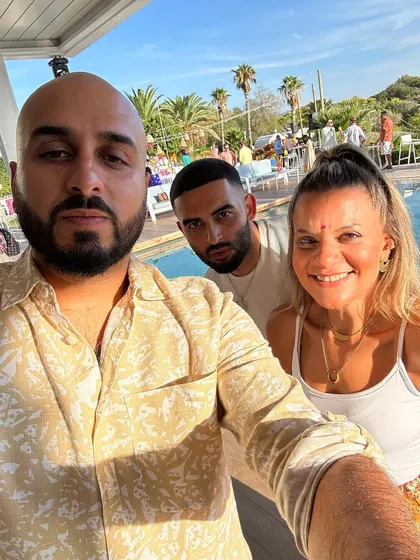 A selfie with the amazing wedding planner in Athens. Building great relationships with other vendors is key to a successful event.