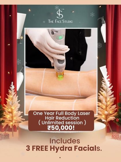 For those seeking a comprehensive solution, I offer a one year unlimited session package for full body laser hair reduction. This Christmas offer also includes three complimentary Hydra Facials to enhance your skin's glow.
