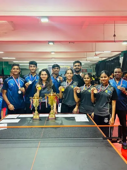 The entire contingent of our Inter-Club tournament winners and participants. This picture truly represents the team spirit and collective success of our VPTTA family.