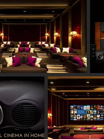 We provide a complete, turnkey solution for your dream home theater. This includes sourcing high-end audio and video components, designing the optimal room layout with tiered seating, and ensuring a flawless finish for a real cinema experience at home.