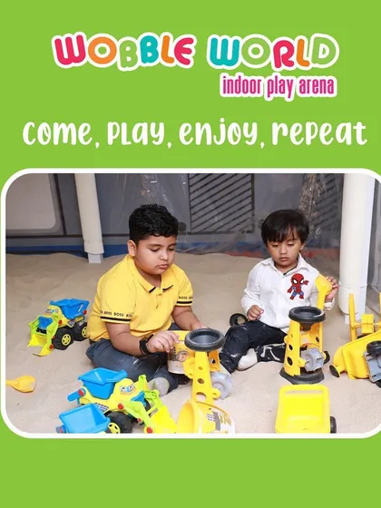 Come, play, enjoy, repeat. The sand pit is a place where kids can get lost in their own world of creation and fun.