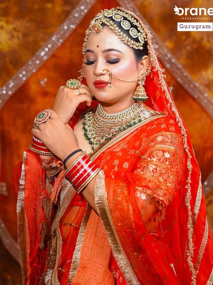 This pose captures the grace and elegance of a traditional bride. My training goes beyond technique to include posing and client interaction for portfolio shoots.
