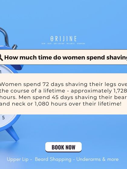 Did you know women spend an average of 72 days of their lives shaving their legs? Save time and get permanently smooth skin by booking a laser hair reduction appointment with me.