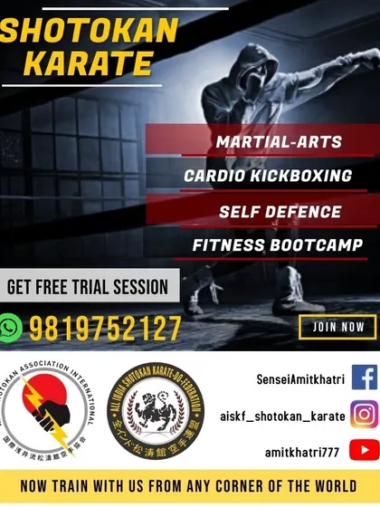 We offer a range of programs including traditional Shotokan Karate, cardio kickboxing, and practical self-defense workshops. You can join us for a free trial session to experience our training firsthand at our new Borivali branch.