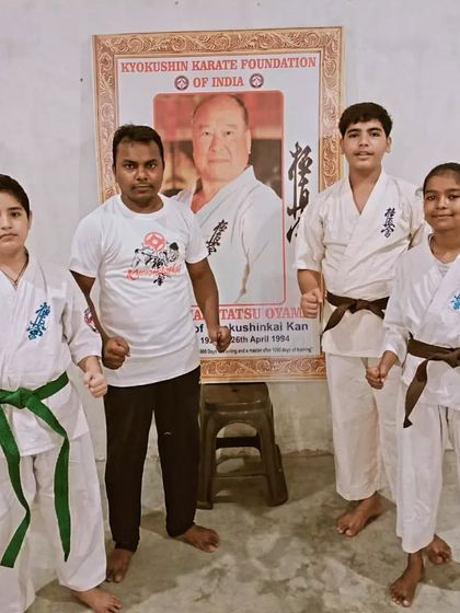 A group photo with my newly promoted senior students. They are role models for the juniors.