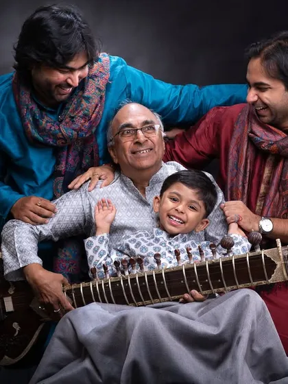 A joyful moment with my family. The environment in my classes is like that of a family baithak: small, encouraging, and full of warmth, where every student feels comfortable to ask questions and grow.