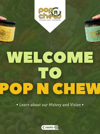 Welcome to Pop n Chew. This is an invitation to learn about our history, our vision, and the passion that goes into crafting every single jar of our homemade pickles.