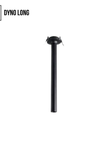 A product shot of the Dyno Long, a sleek, surface-mounted spotlight perfect for modern, minimalist interiors.