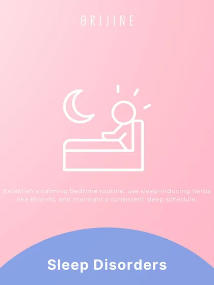 To address sleep disorders, I advise establishing a calming bedtime routine, using sleep-inducing herbs like Brahmi, and maintaining a consistent sleep schedule.