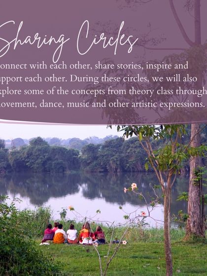 Sharing circles are an essential part of our women's retreat, creating a safe space to connect, share stories, and support one another through movement, music, and art.