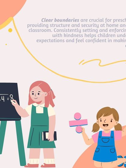 A series of infographics on building confidence in children by setting clear boundaries, encouraging individuality, allowing decision-making, and fostering resilience.
