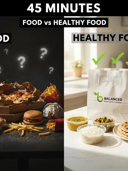 The choice is clear. While fast food apps deliver convenience, we deliver health. Our meals are cooked fresh every day from pure ingredients, unlike hotel food that might sit for hours. This is the core of our healthy office lunch delivery service.
