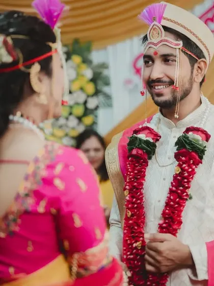The groom's loving gaze as he sees his bride-to-be during the ceremony. Capturing these fleeting looks is essential to telling the emotional story of your day.