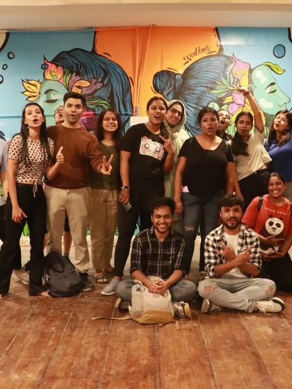 A post-workshop group photo. You can feel the excitement and sense of accomplishment after a great session.